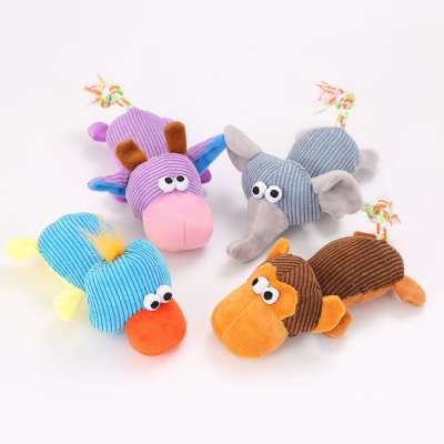 Plush Animal Stuffed Doll Pet Toy Eco-Friendly Dog Chew Toy In stock