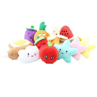 Halloween Mini Squeaky Dog Fruit Vegetables Food Shape Toy